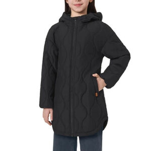 Girls Mondetta Black Quilted Puffer Jacket M (10/12)